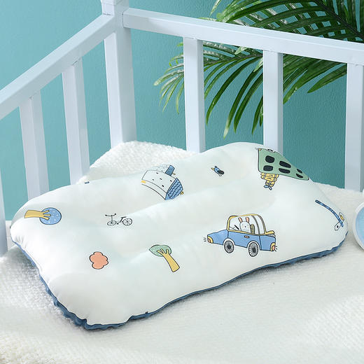 【儿童SPA安抚枕 A类豆豆绒婴幼儿定型枕】1-6岁 满足宝宝各种需求 全棉大豆蛋白纤维豆豆枕头 商品图5