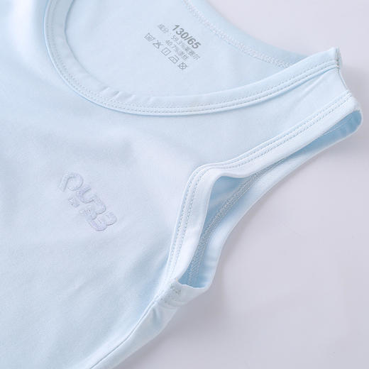 儿童莱赛尔背心薄款内穿女童夏季无袖坎肩小男孩冰丝宝宝护肚上衣 商品图3