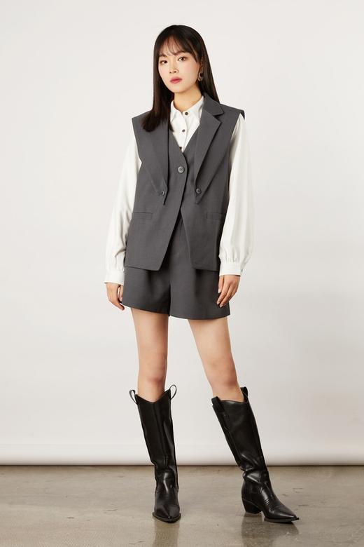 WHO KNOWS 西装领披肩马甲短裤套装 11136 商品图1