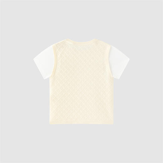 英氏-童衣类（夏）H4高毛针织衫浅杏仁100CM男 商品图1