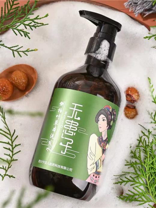 【羌医 非文化遗产】无患子侧柏叶草本洗发水升级款十八味天然熬制护发养发 商品图0