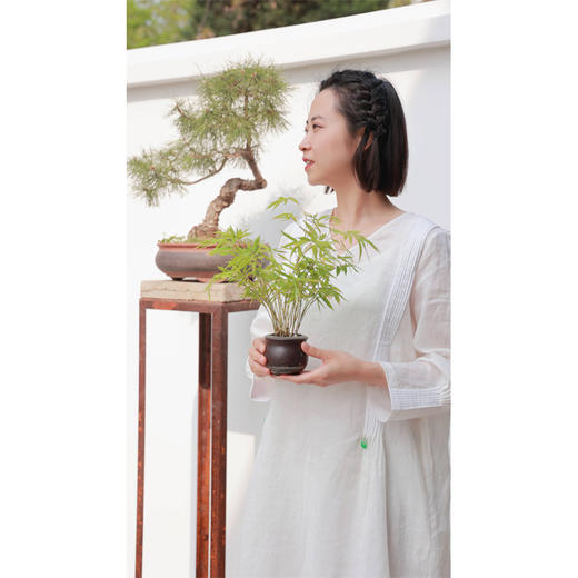 【线上专属】连衣裙（23707353-苎麻纱白） 商品图4