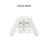 COCO ZONE2024‘白月光’高级感圆领明线装饰外套百搭长袖上衣CC1B0760 商品缩略图0