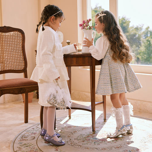 【非质量问题不退换】玛丽小姐花边珍珠爱心跟公主鞋 商品图6