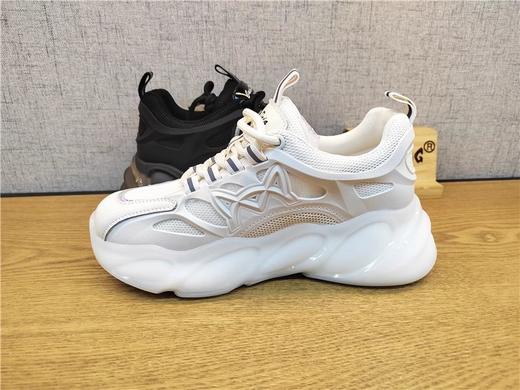 豪行春季新款22151905时尚运动休闲低跟女鞋单鞋网鞋 商品图3