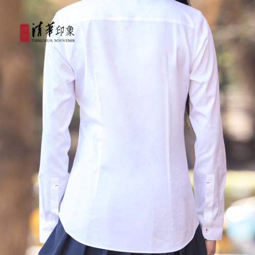 清华文创衬衫女士白色商务款 商品图3