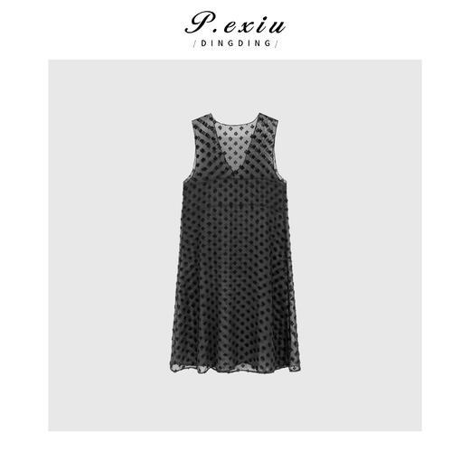 PanYiXiu/潘依绣法式复古气质简约打底蕾丝背心连衣裙 W-61895 商品图1