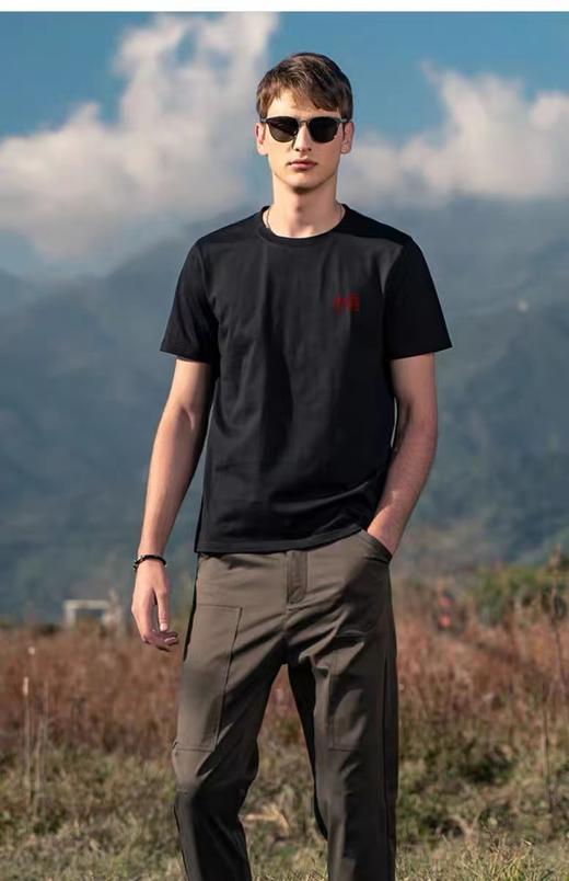 【限时价】喜出100%棉-小标侧标中国 印花情侣T恤 商品图2