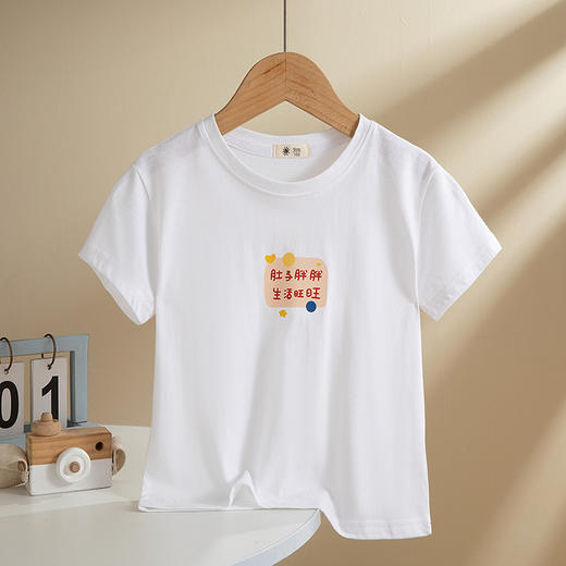 【69元3件】儿童纯棉卡通T恤 夏装童装短袖上衣 商品图3