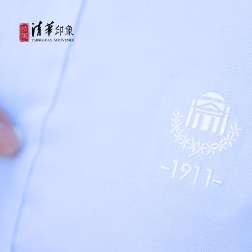 清华文创衬衫中性浅蓝色经典款 商品图4