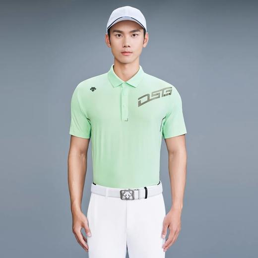 点此购买 迪桑特夏季桑蚕丝男女运动休闲短袖POLO衫 LL 284896 商品图5