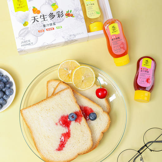 【果汁蜂蜜组合】等蜂来天生多彩果汁蜂蜜礼盒（柠檬果汁蜂蜜x西柚果汁蜂蜜x蔓越莓果汁蜂蜜x葡萄果汁蜂蜜） 商品图7