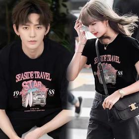 【限时价】喜出100%棉-时尚STAR汽车 印花情侣T恤