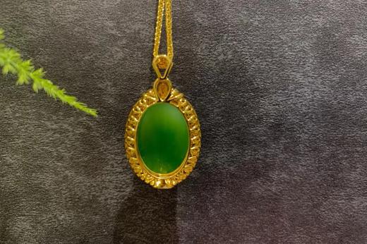 【御珠宫坊】金镶碧玉吊坠 商品图6