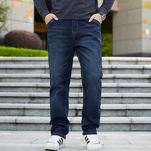 【Q】【特大码】【夏季薄款】【新款DMR】大依优型大码男装直筒牛仔裤弹力加肥加大号宽松长裤舒适胖子裤子夏季 商品图6