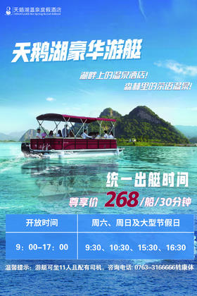 天鹅湖豪华游艇