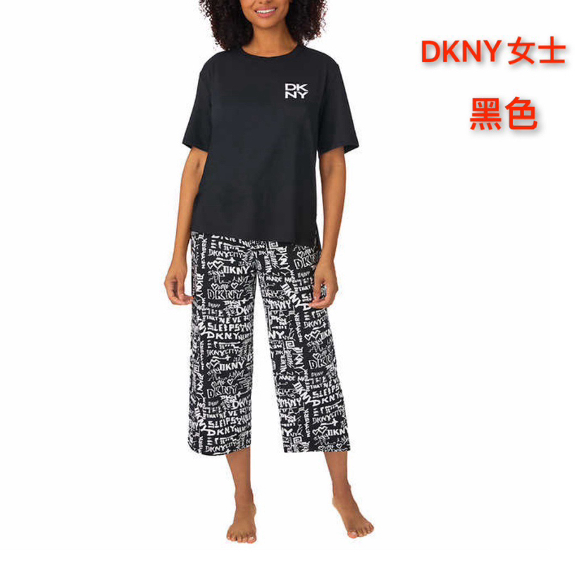 DKNY女士短袖居家服睡衣！新品❤️美国直邮✈️✈️折扣特价只要199元/2件装🉐🉐包税包邮到手了