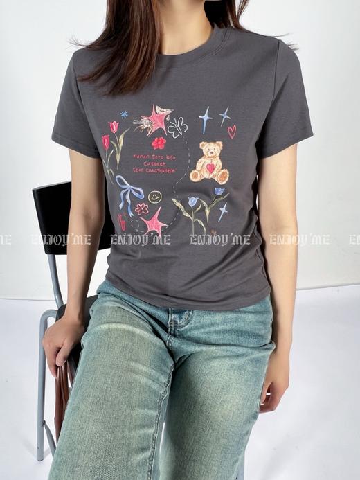 【门店同款】ENJOY夏季甜妹趣味图案T恤 157209671 商品图0