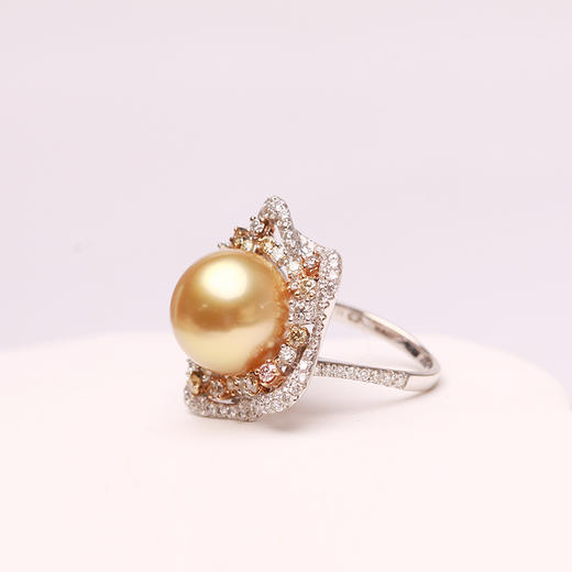 炫彩海南 18k金南洋珍珠戒指12-12.5mm 95287 商品图1