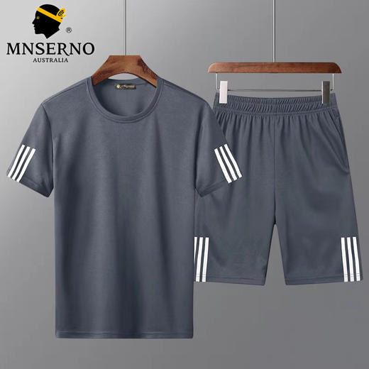 【买上衣送裤子 清爽不闷热】MNSERNO 2件套装休闲运动服 商品图2