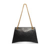 BALENCIAGA 巴黎世家 女士 Crush 中号压光牛皮革链带单肩包 黑色 716393 210IT 1000 商品缩略图3