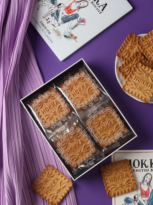 北陆制果 米蜜饼干手绘插画礼盒装138g 商品图3