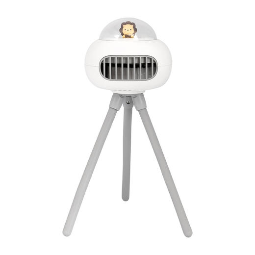 【溜娃！防夹手专用电风扇】婴儿车小风扇八爪鱼，无叶可摇头宝宝bb手推车电扇，儿童静音充电水母随身便携式-QA 商品图7