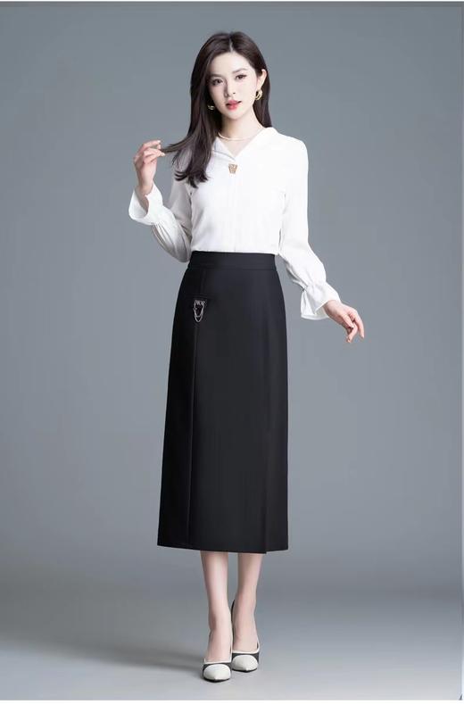 小码清仓 喜出- 8530通勤直筒裙中长半身裙 商品图1