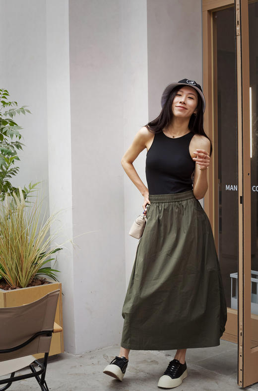 【棉感面料】户外宽松廓型运动工装半身裙 商品图1