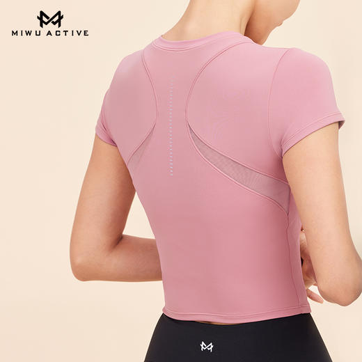 【清仓不退换】迷悟MW11T013后背拼网纱T恤 商品图5