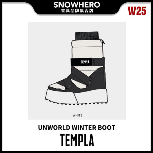 24/25雪季TEMPLA男女同款UNWORLD WINTER BOOT滑雪休闲鞋预售 商品图2