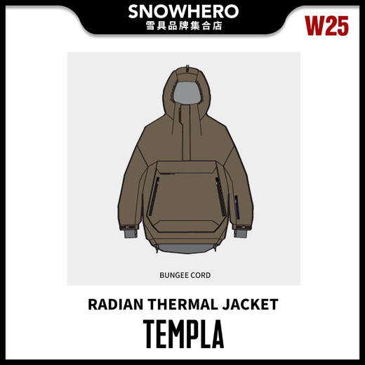 24/25雪季TEMPLA男女同款RADIAN THERMAL JACKET滑雪服预售 商品图3
