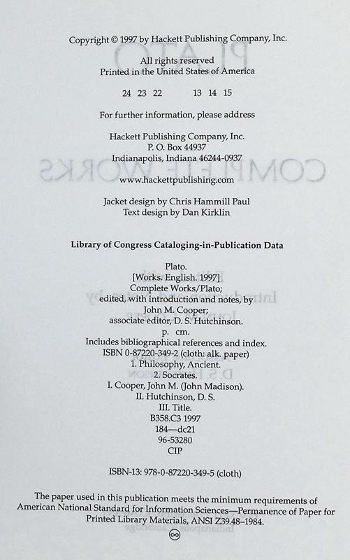 【中商原版】柏拉图全集 Plato Complete Works 英文原版 Plato 商品图4