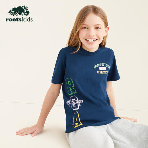 【2件9折】【ROOTS】儿童休闲T恤 商品图1