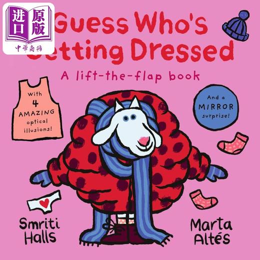 【中商原版】Marta Altes 低幼英文绘本2册纸板书含翻翻页 Guess Whos Getting Dressed Going to Sleep 猜猜谁要睡觉了穿衣服 商品图1