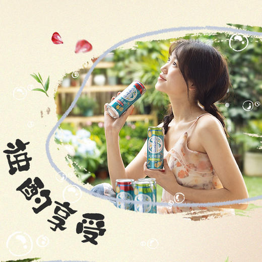【6.30到期】风花雪月新品上市【石榴洛神/青梅普洱】口味气泡米酒330*12罐 商品图3