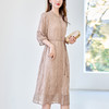 刺绣气质收腰显瘦，桑蚕丝重磅真丝连衣裙KQN-82497062 商品缩略图1