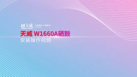 W1660A 安装视频