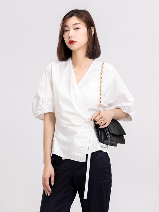 XIAOYU|泡泡袖围裹小衫242SY024 商品图0