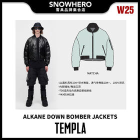 24/25雪季TEMPLA男女同款ALKANE DOWN BOMBER滑雪外套预售