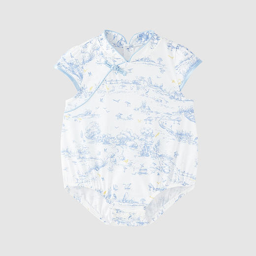 英氏-童衣类（夏）H4英针裆蛤英氏白66CM女 商品图0