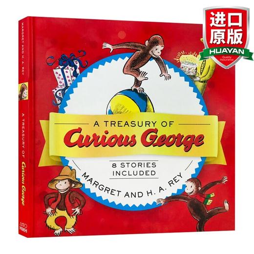 Collins柯林斯 英文原版 好奇乔治猴8个故事合集 绘本 A Treasury of Curious George 精 全英文版 精装 商品图0