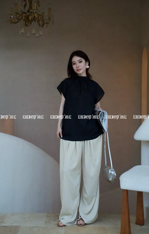 【门店同款】ENJOY夏季松弛-立领飞袖上衣 157347281 商品图0