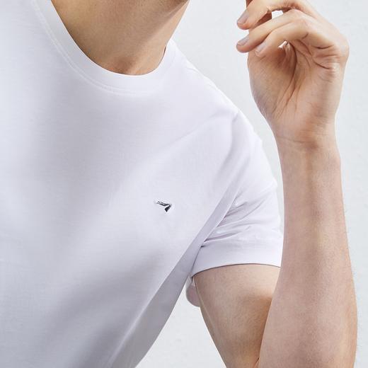 【全棉速干】柒牌男士短袖T恤2024夏季薄款简约休闲青年圆领上衣	126T73310 商品图2