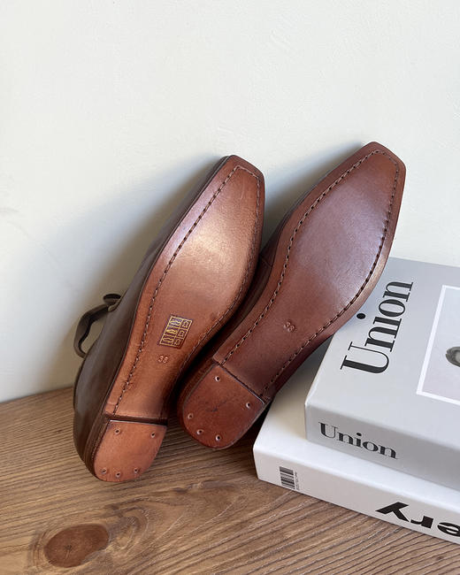 现货 THS 4.13-限时 女士 复古法式绑带水洗鞋 小众随性玛丽珍小皮鞋 2色 BZ1165 商品图11