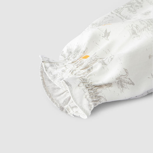 英氏-童衣类（春）H4英梭长袖连衣裙英氏白女 商品图6