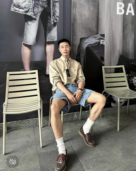 独家，四色雅戈尔订单，随便对比专柜。 Ralph Lawren/拉夫劳伦男女同款经典修身款牛津布衬衫 宽松版型 纽扣式尖领。 牛津布衬衫 商品图4