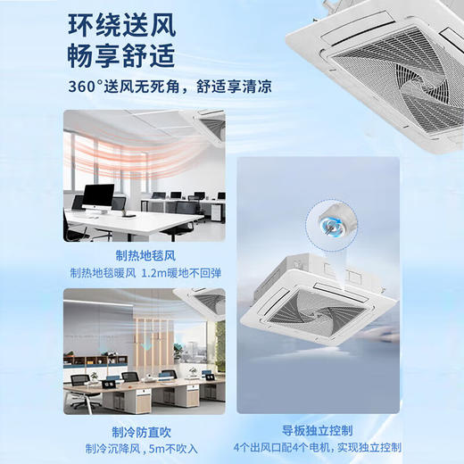 海尔（haier）中央空调3匹天花机嵌入式全方位出风商务专用吸顶机KFRd-75QW/4AB82 大3匹 二级能效 变频吸顶机 商品图3