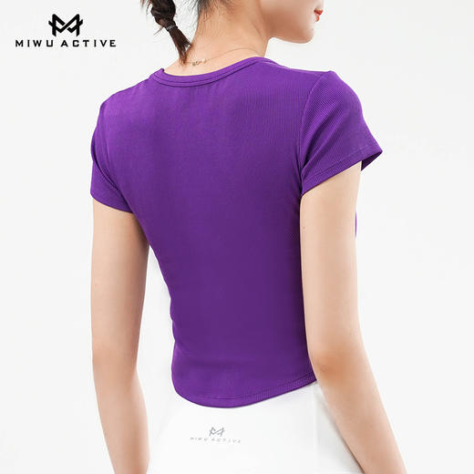 【清仓不退换】迷悟MW12T027简约时尚U领T恤 商品图10