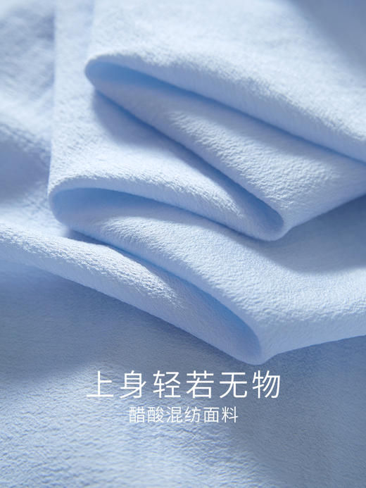 【专属特价】熙世界新中式蕾丝绣花醋酸衬衫2025夏季新款国风立领泡泡袖上衣 商品图2